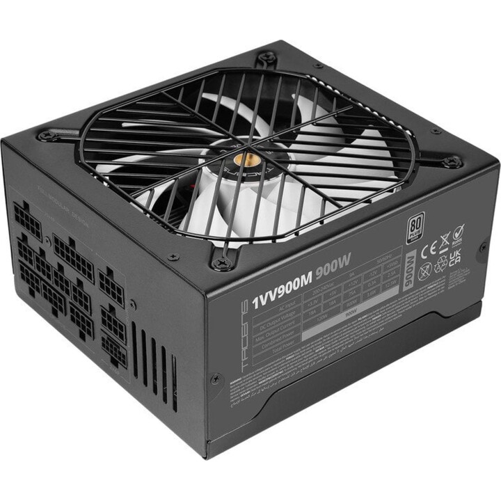 ATX 3.1 900-W-Netzteil mit AI2-rpm FDB 140-mm-Lüfter, Schwarz