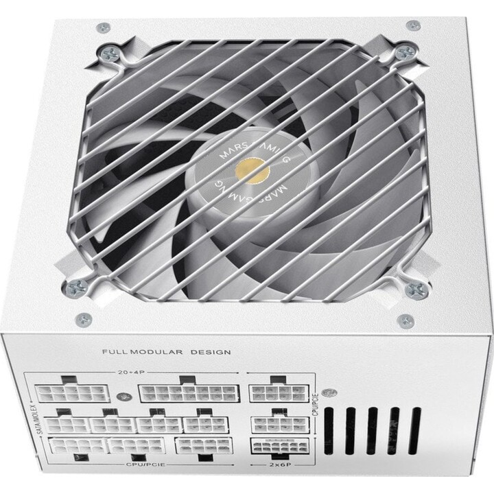 Mars Gaming Mpb1000psi Fuente Alimentación Modular Atx 3.1 1000w 80 Plus Gold Blanco