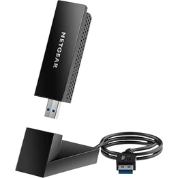 NETGEAR WL-USB A8000-100PES, Nighthawk AXE3000 Wi-Fi 6E USB Adapter, Tri-Band Connectivity