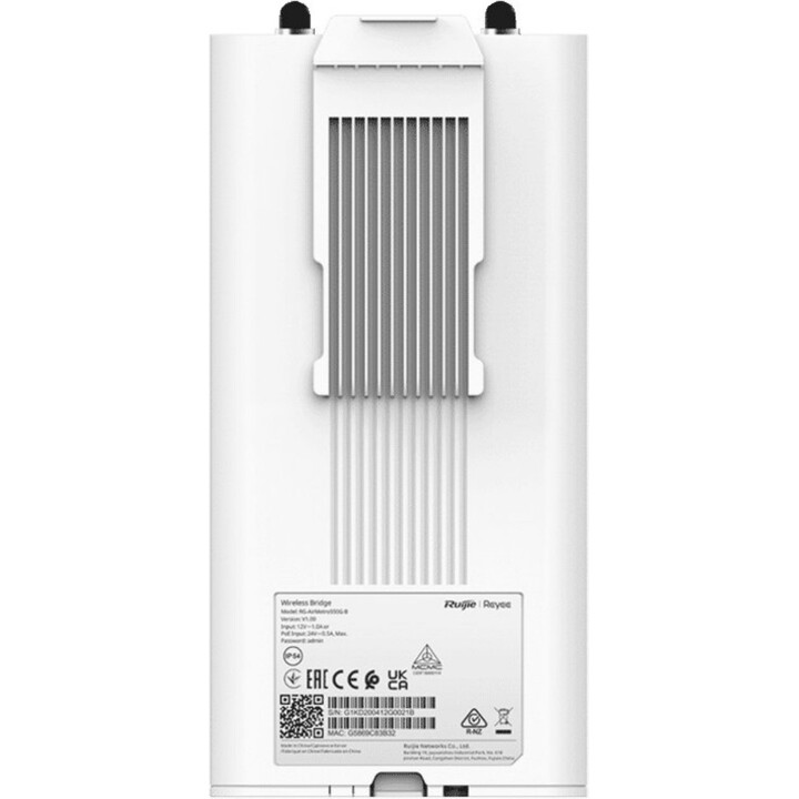 Ruijie RG-AirMetro550G-B, stazione base wireless a 5GHz, PTMP fino a 32 collegamenti CPE, trasmissione a lungo raggio di 10 km