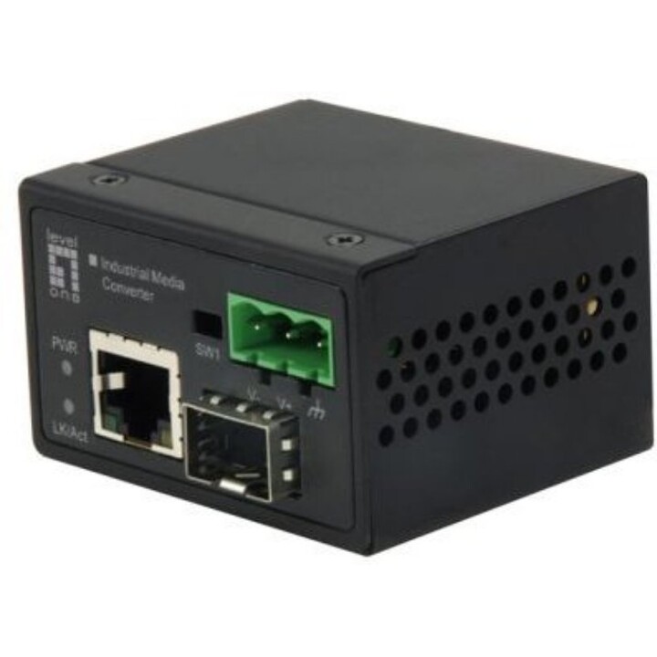 LevelOne IEC-4002, convertitore multimediale industriale da RJ45 a ST Fast Ethernet