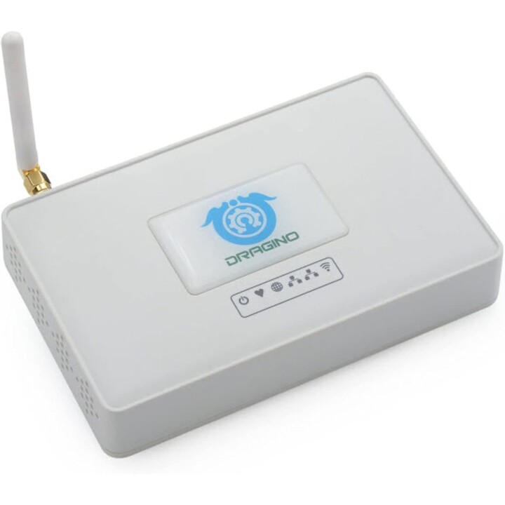 Dragino LG308N-868 Indoor LoRaWAN Gateway SX1302 + 2x SX1250, 2x 10/100 Ethernet, 802.11 b/g/n WiFi, 12V DC