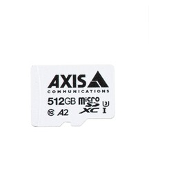Axis 02365-001, Tarjeta de vigilancia microSDXC de 512 GB, alta resistencia para grabación continua de vídeo, Clase 10,