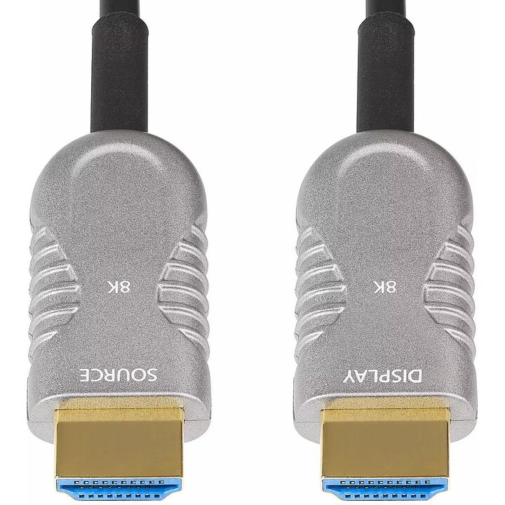 StarTech.com Câble Optique Actif Hybride (AOC) HDMI 2.1 de 15,2m, CMP Plenum, 8K 60Hz, 48 Gbps, Câble HDMI 2.1/2.0 Certifié Ultr