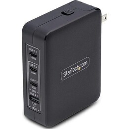 Startech 3114GCU-WALL-CHARGER Carregador de parede USB-C/USB-A 140W GaN preto