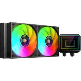 Mars Gaming Ml-two240 Aio Liquid Cooling 450w Tdp 2x ARGB Fans 4th Gen Pump Black