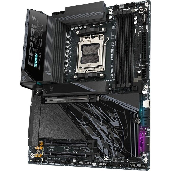 Placa base | GIGABYTE | AMD X870E | Socket AM5 | ATX | RAM DDR5-SDRAM | 4 ranuras | Wi-Fi Sí | Bluetooth Sí | 4 ranuras M.2 (M) 