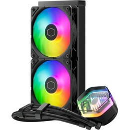 Sistema di raffreddamento a liquido Mars Gaming MLLCDPRO240W 2x120mm ARGB 500W TDP Schermo LCD Bianco