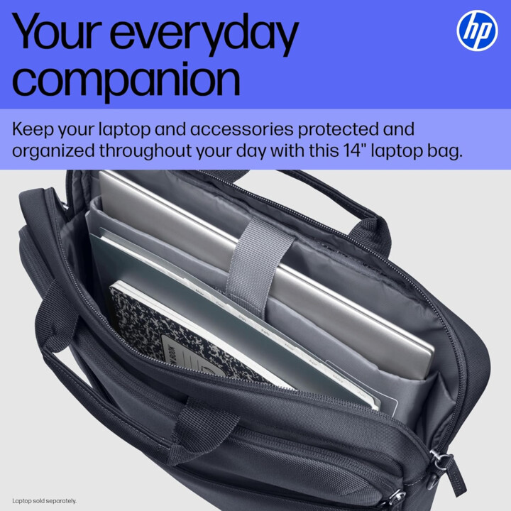 Porte-documents HP Everyday gris 14 pouces, polyester imperméable durable