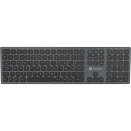 Natec Dolphin Teclado inalámbrico Slim Bluetooth X-Scissors Aluminio