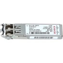 Cisco GLC-GE-100FX=, Reliable 100BASE-FX SFP Transceiver Module, Multimode Fiber 1310nm