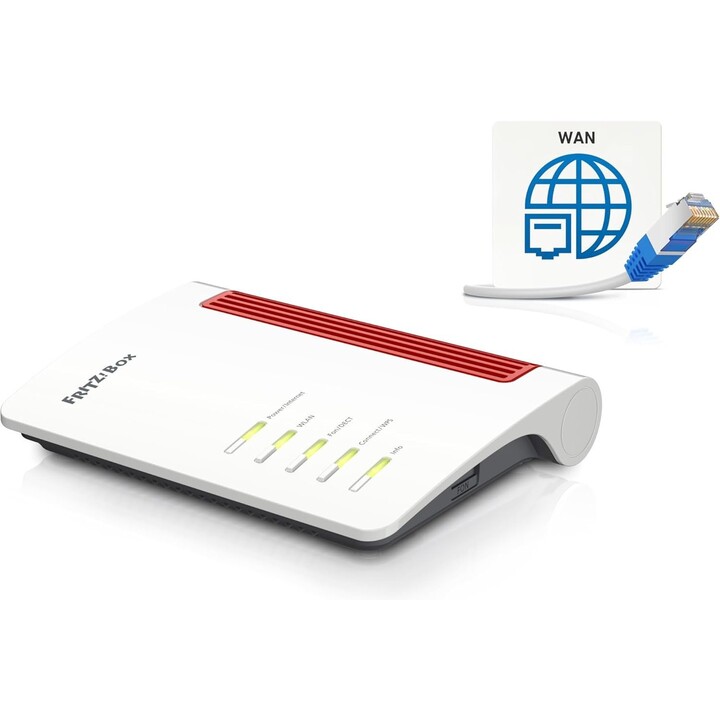 AVM FRITZ!Box 4050 Hochleistungs-Wi-Fi 6 Router, Dual-Band AX3000 bis zu 3Gbps