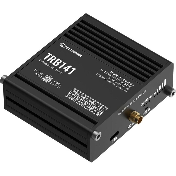 Teltonika TRB141, Kompaktes industrielles LTE Cat 1 IoT Gateway, mehrere I/O Ports