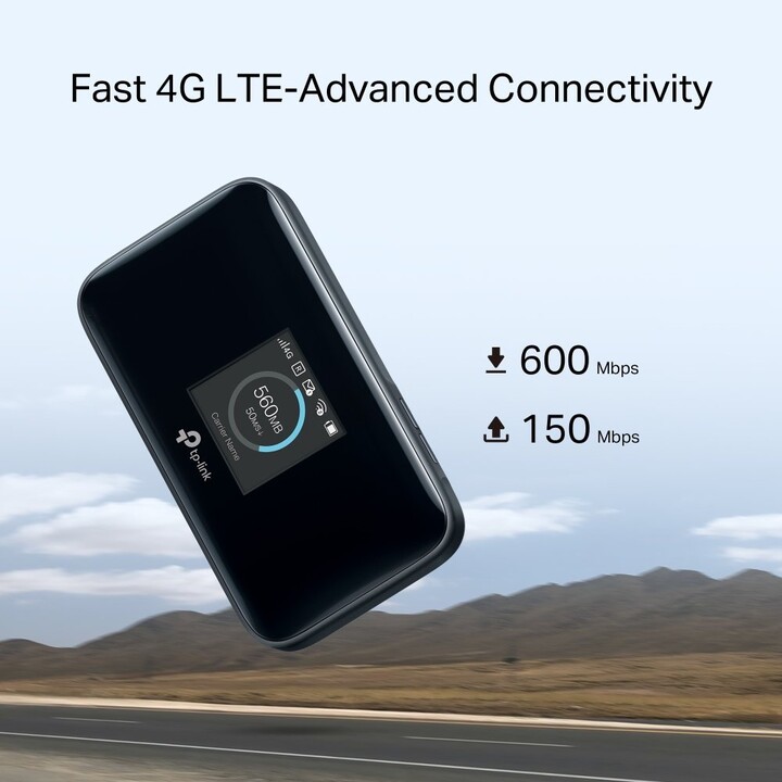 TP-Link M7750, Tragbarer 4G LTE-Advanced Mobile Wi-Fi Hotspot, Cat12 600Mbps Download Dual-Band
