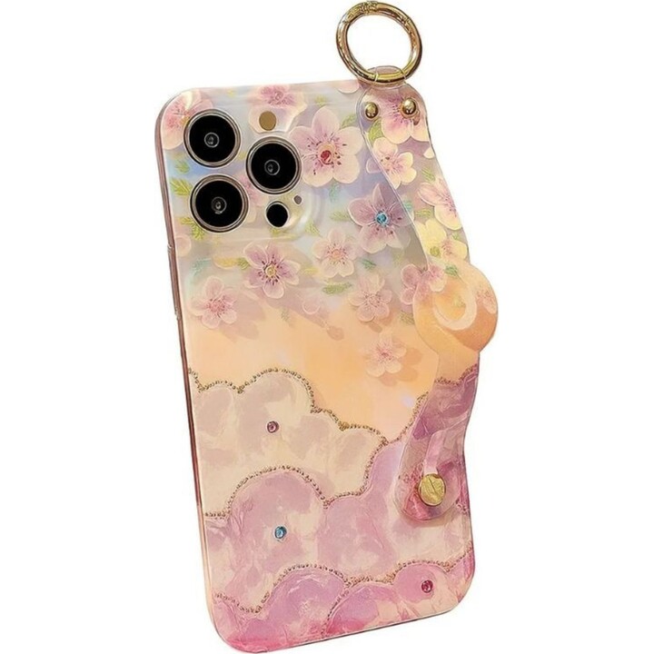 Funda Aurora Floral y Mariposas mit Pulsera iPhone 16