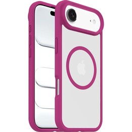 Funda MagSafe OtterBox React Series para iPhone Air, transparente/rosa