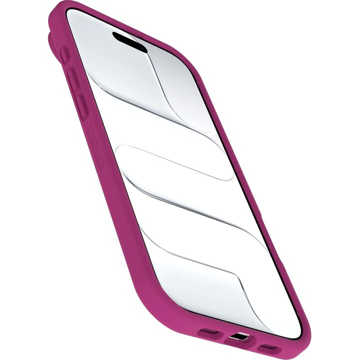 Capa MagSafe OtterBox React Series para iPhone Air, transparente/rosa