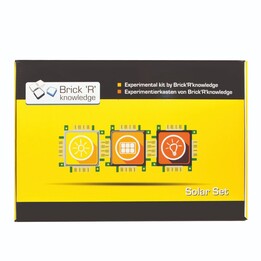ALLNET ALL-BRICK-0484, Kompletter Bausatz zum Erlernen der Solarenergie, modularer Elektronikbaukasten zum Anfassen mit Paneelen