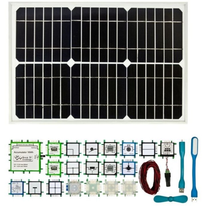 Allnet ALL-BRICK-0733, Kit solaire BrickRknowledge, panneau monocristallin 5V