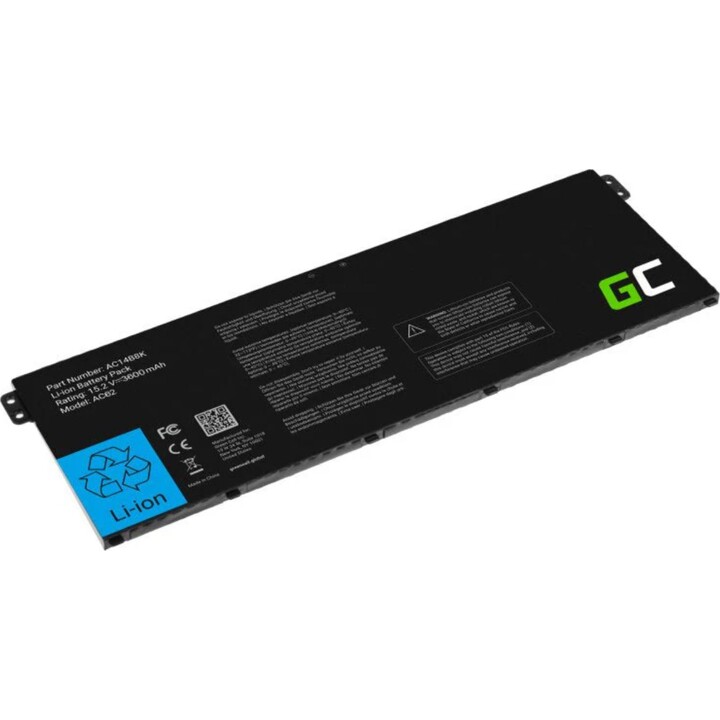 Batería para portátil Green Cell AC14B3K 15,2 V 3000 mAh Acer