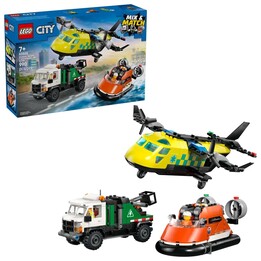 LEGO CITY 60505 Aerei, camion di servizio e hovercraft Rem