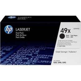 HP (Q5949XD) #49XD HP49XD Cartucho HP 49XD Twin Pack Negro (Q5949XD) Original