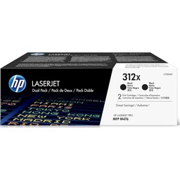HP (CF380XD) No. 312X HP312X HP 312X Twin Pack Black Cartridge (CF380XD) Original