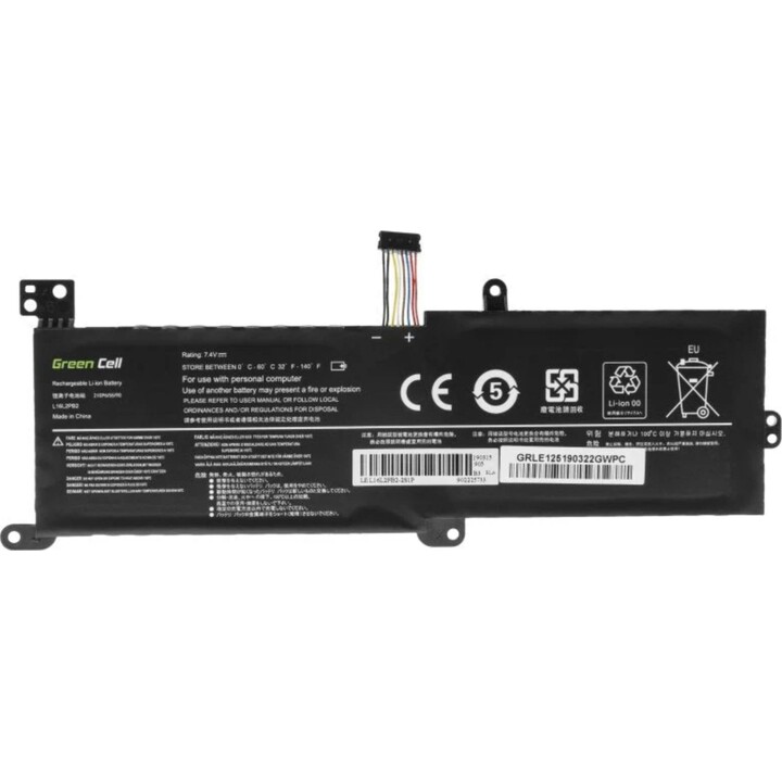 Green Cell LE125 batería para portátil L16M2PB1 L16C2PB2 7,4 V negro