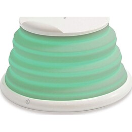 Caricabatterie wireless Conceptronic GORGON02W da 10 W bianco con base pieghevole e LED