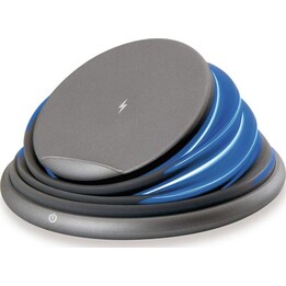 Chargeur sans fil Conceptronic GORGON02G 10W Gris avec base pliable et LED