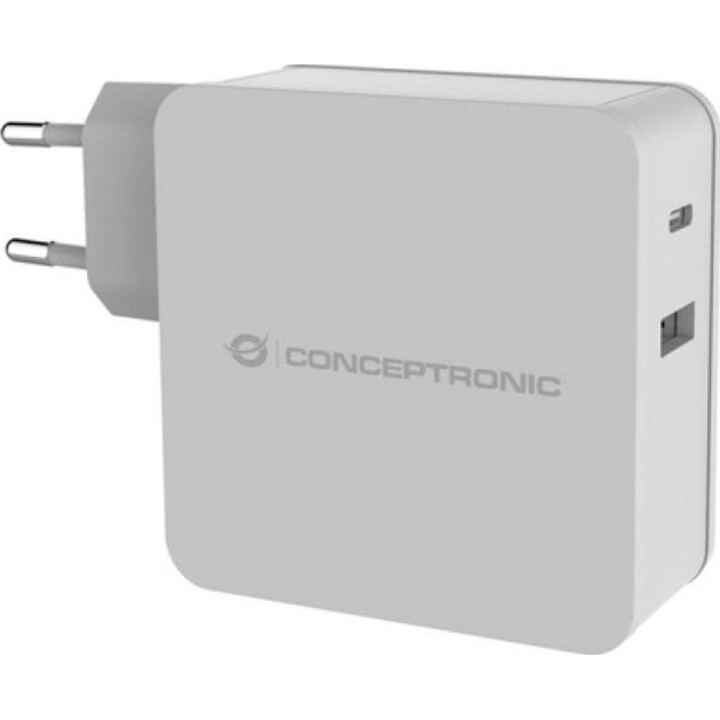 Chargeur mural à charge rapide Conceptronic USB-C 3A blanc