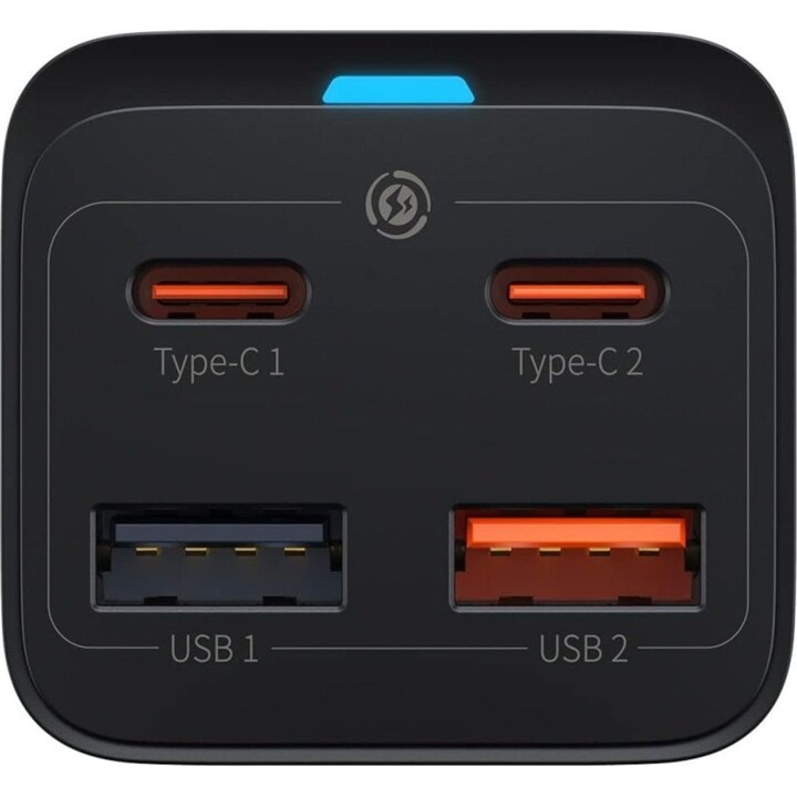 Baseus Travel Charger GaN3 Pro Charger for Laptops and Smartphones 65W Fast Charging USB-C 1.5M