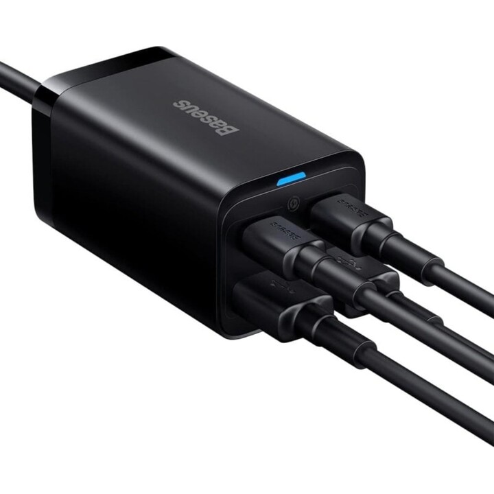 Baseus Travel Charger GaN3 Pro Charger for Laptops and Smartphones 65W Fast Charging USB-C 1.5M