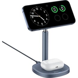 Baseus Orbit 2 Pro Smartphone-Ständer, kabelloses Laden für iPhone, 20 W Belüftung, Grau