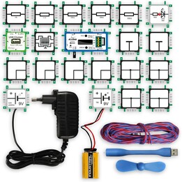 ALLNET BrickRknowledge ALL-BRICK-0696, Powermeter Set, 21 Bricks für DC Leistungsmessung