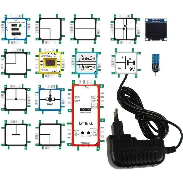 ALLNET BrickRknowledge ALL-BRICK-0688, Internet of Things IoT Educational Set, Spanish Edition with Sensors
