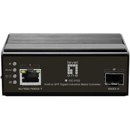 Convertitore multimediale industriale LevelOne IGC-0102 da RJ45 a SFP Gigabit -40°C a 75°C