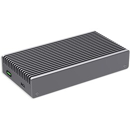 Boîtier LMP pour NVMe PCIe SSD USB4 (40 Gbit/s), compatible avec les ports Thunderbolt 3 et 4 et USB4 et USB-C Gris