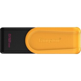 Pendrive Kingston DataTraveler Exodia S 512GB USB 3.2 Gen 1 Negro/Amarillo con tapón giratorio