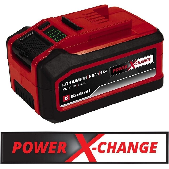 Einhell Power X-Change PXC Plus 18V 4-6Ah Multi-Ah, rosso, nero