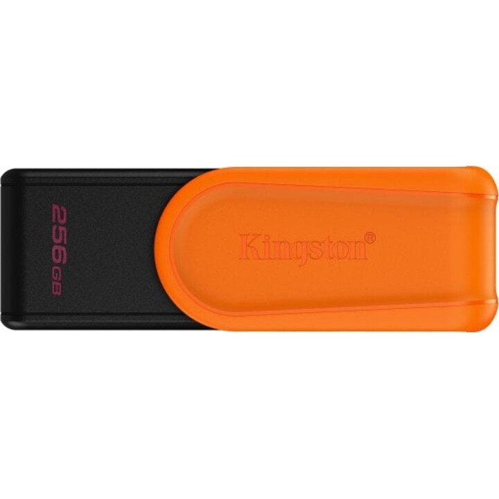 Pendrive Kingston DataTraveler Exodia S 256GB USB 3.2 Gen 1 Negro/Naranja tapón giratorio