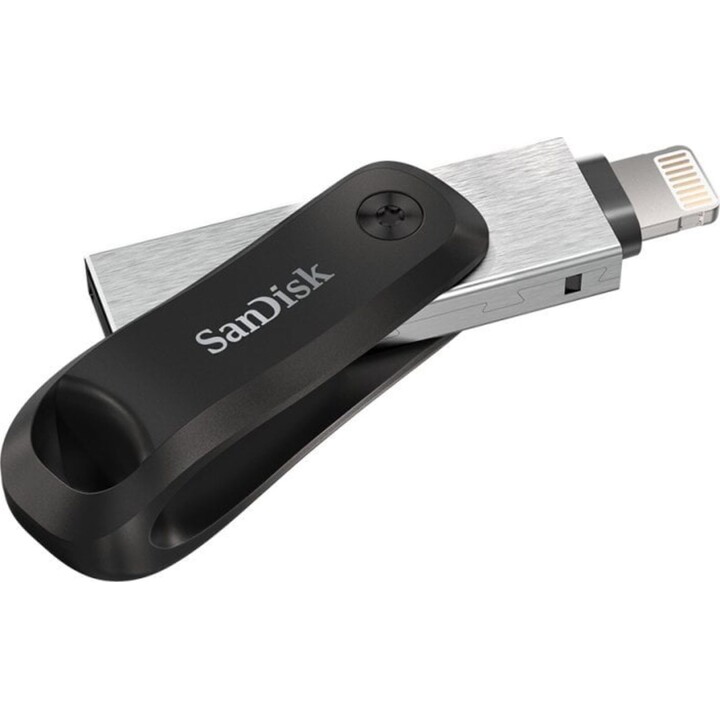 Sandisk iXpand Go Pendrive 64 GB USB 3.0/Lightning Nero/Argento Indicatori LED