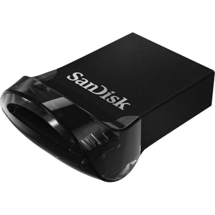 Sandisk Ultra Fit 128GB USB 3.1 Flash Drive, Capless Form Factor, Black