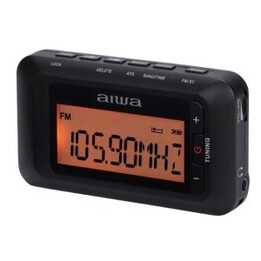 Radio digitale portatile aiwa rd-10 am/fm led rds jack 3,5mm batterie aaa