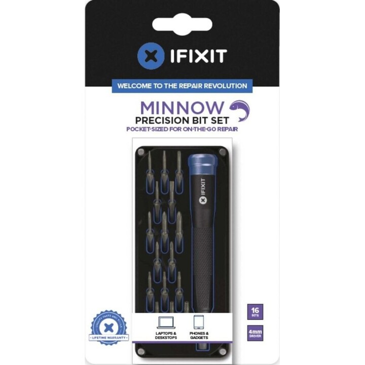 Juego de puntas de precisión iFixit Minnow EU145474-1 Negro Azul