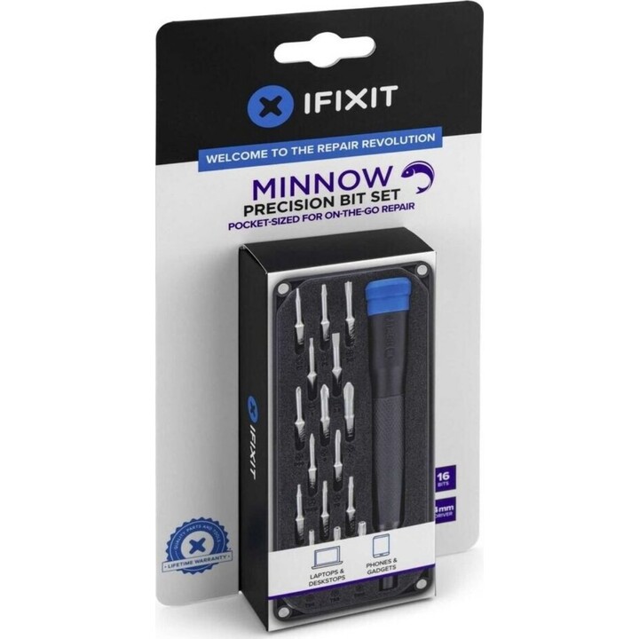 Juego de puntas de precisión iFixit Minnow EU145474-1 Negro Azul