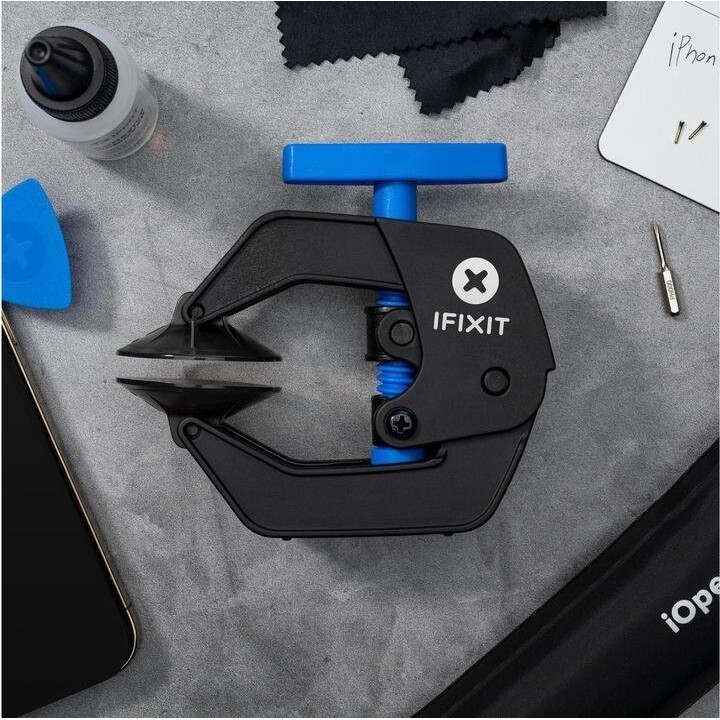 iFixit EU145513-2 Kit de reparación antipinzamiento, negro, azul
