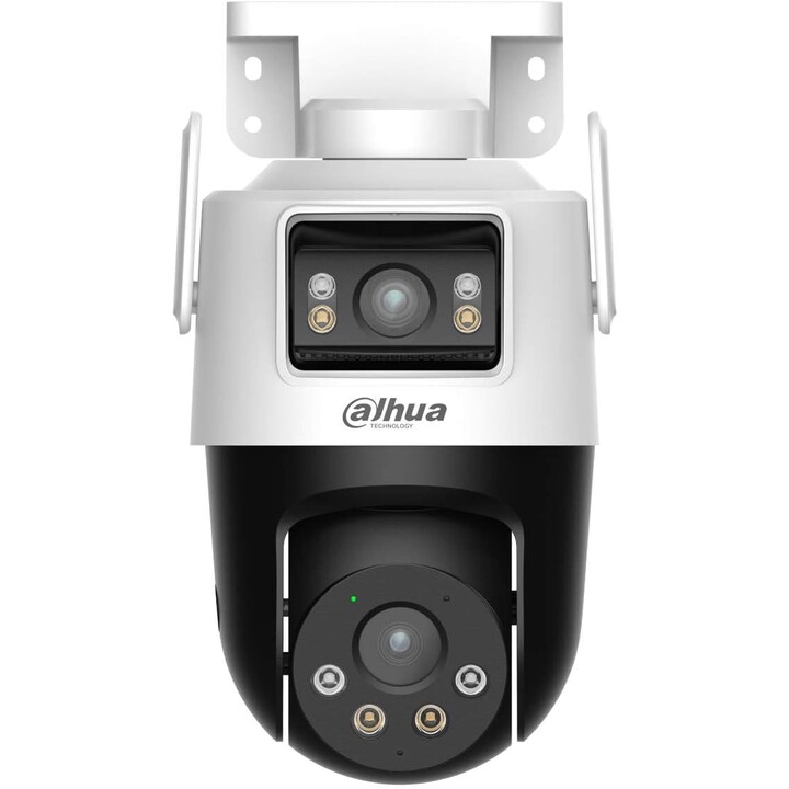 Câmara WiFi Dahua P5D-5F-PV 10 MP (2 x 5 MP), altifalante e microfone, Branco, Preto