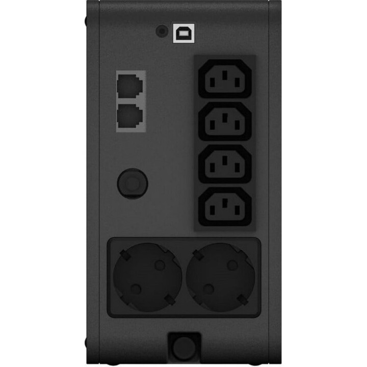 Sistema de alimentação ininterrupta L-LINK UPS, 2 tomadas Schuko, UPS para PC com Potência: 2000VA/1200W, Preto, Prata