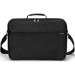 Dicota D32089-RPET 17,3" Aktentasche mit recycelten Materialien und Schultergurt, schwarz
